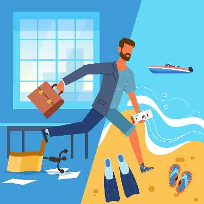 How to Take a Much-Needed Vacation (Without Stressing About Workplace Scams)